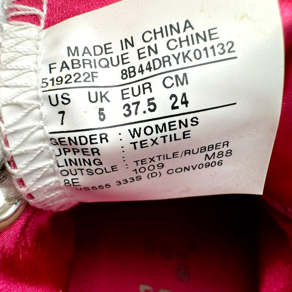 CONVERSE Womens 7 All Star Chuck Taylor Double Tongue Gray Pink Low Top Sneakers - Picture 7 of 7